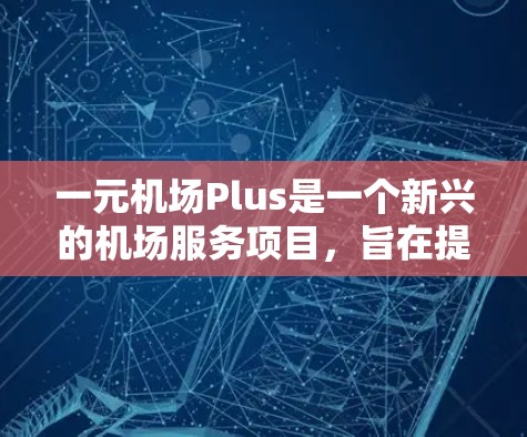 一元机场Plus是一个新兴的机场服务项目,旨在提升机场的整体运营效率和乘客体验。以下是对这一项目的详细分析 一元机场Plus是一个新兴的机场服务项目,旨在提升机场的整体运营效率和乘客体验。以下是对这一项目的详细分析