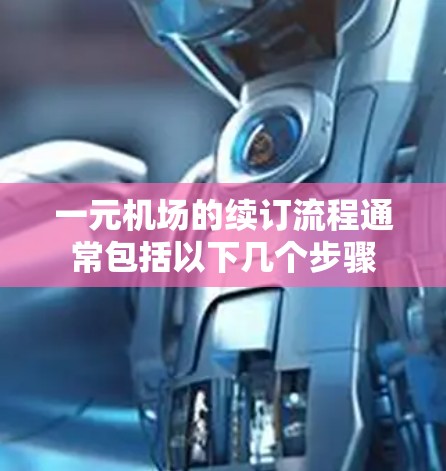 一元机场的续订流程通常包括以下几个步骤