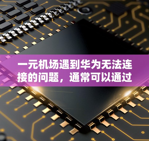 一元机场遇到华为无法连接的问题,通常可以通过以下步骤来解决 一元机场遇到华为无法连接的问题,通常可以通过以下步骤来解决