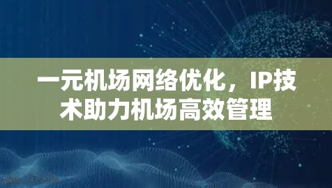 一元机场网络优化,IP技术助力机场高效管理 一元机场网络优化,IP技术助力机场高效管理