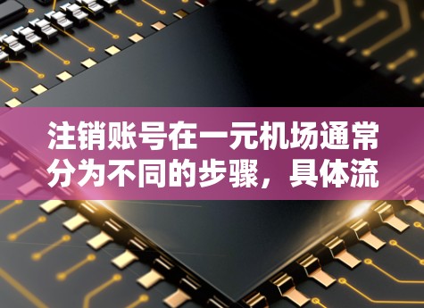 注销账号在一元机场通常分为不同的步骤,具体流程如下 注销账号在一元机场通常分为不同的步骤,具体流程如下