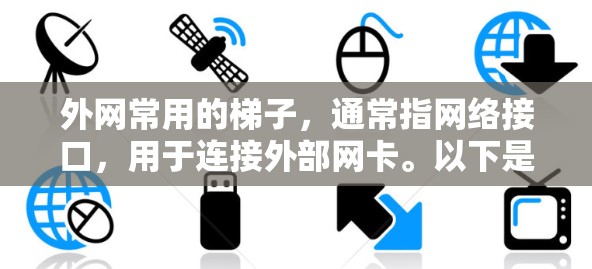 外网常用的梯子,通常指网络接口,用于连接外部网卡。以下是常见的梯子名称和作用 外网常用的梯子,通常指网络接口,用于连接外部网卡。以下是常见的梯子名称和作用