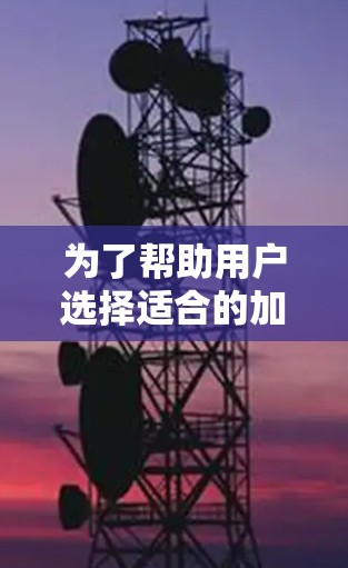 为了帮助用户选择适合的加速器，根据不同的使用场景和需求，以下是一些建议