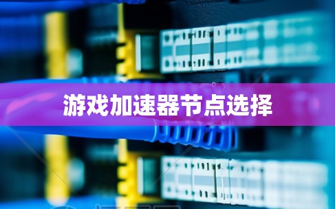 游戏加速器节点选择
