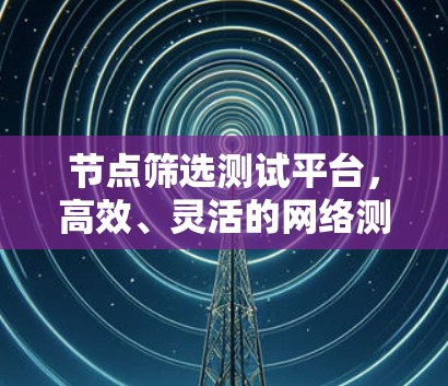 节点筛选测试平台，高效、灵活的网络测试解决方案