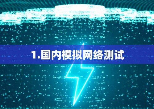 1.国内模拟网络测试